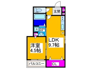 ALEGRIA南市岡の物件間取画像